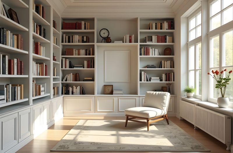 Built In Bookcase Installation in Alexandria, VA