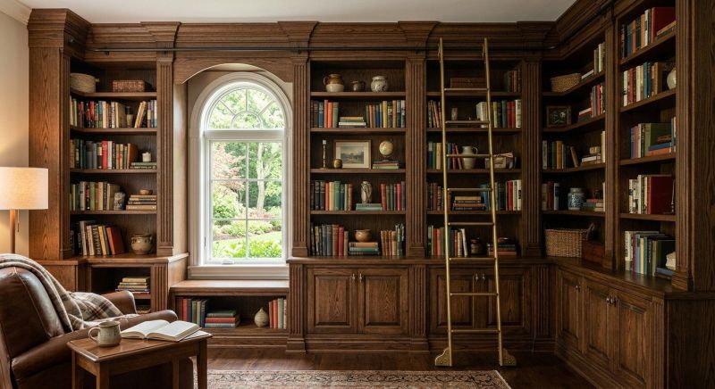 Custom Bookshelves Installation in Alexandria, VA