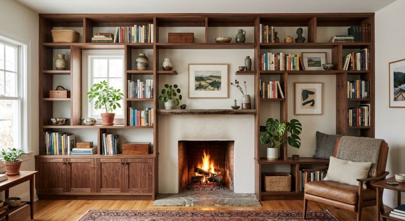 Fireplace Cabinet Installation in Fairfax, VA
